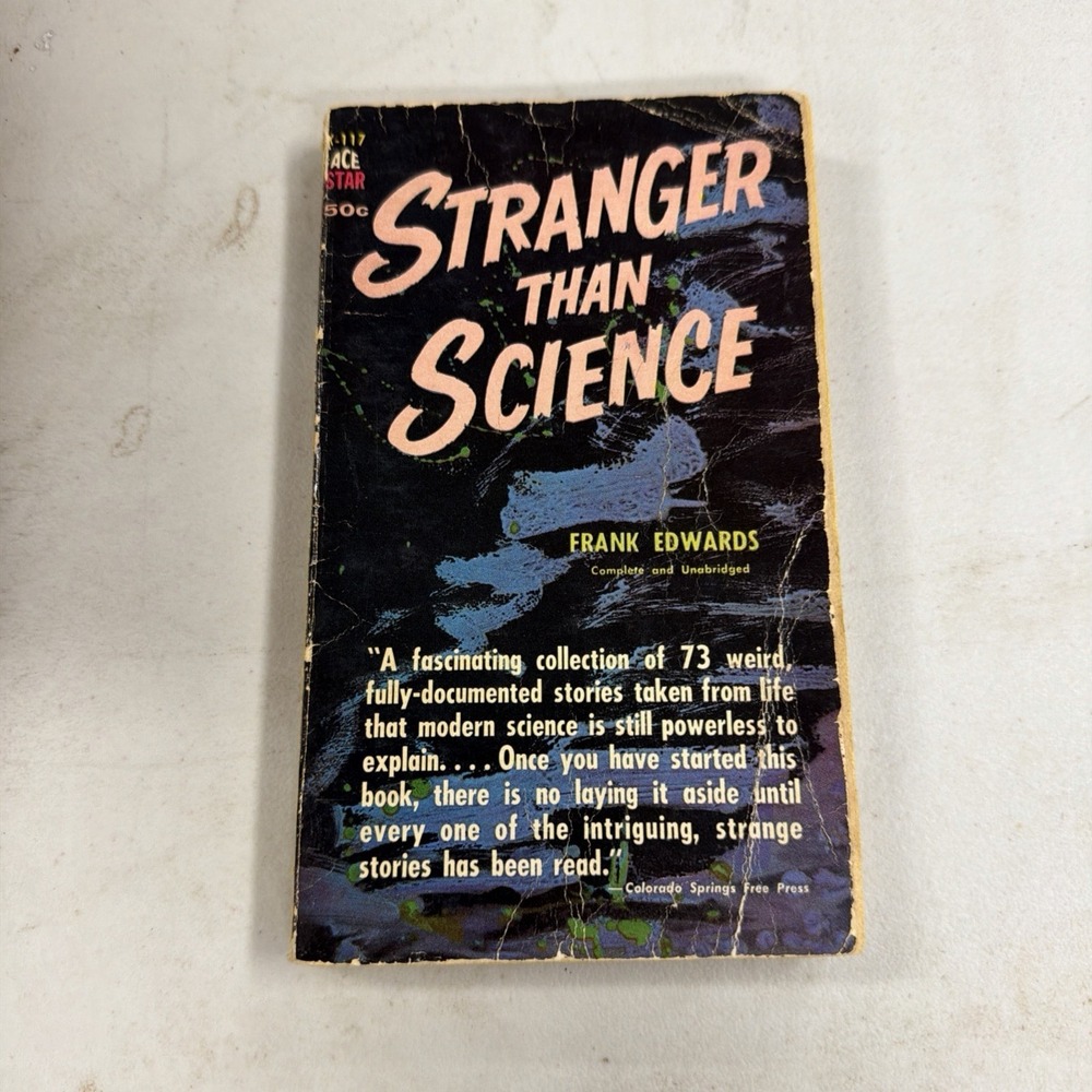 Stranger Than Science by Frank Edwards Paperback 1959 Ace Star Vintage Book